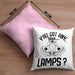 Dank Meme Kissen mit Füllung 40x40 Geschenk Y'all Got Any Lamps (Grau) Rosa Trendation