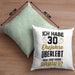 30. Hochzeitstag Kissen mit Füllung 40x40 Geschenk Perlen-Hochzeit Geschenkidee Ehemann Ehefrau Ich Habe 30 Ehejahre Überlebt (Grau) Grün Trendation