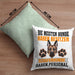Schäferhund Besitzer Kissen mit Füllung 40x40 Geschenk Lustiger Spruch Geschenkidee Besitzerin Schäferhund Haben Personal (Grau) Grün Trendation