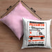 Pizzaauto Rettungswagen Spruch Kissen mit Füllung 40x40 Geschenk Lustiger Gag Spaß (Grau) Rosa Trendation