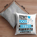 Pferdebesitzer Geschenk Lustiger Spruch für Pferdebesitzer Geschenkidee Bester Pferdebesitzer Der WeltKissen mit Füllung 40x40 (Grau) Grau Trendation