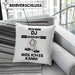 DJ Geschenk Kissen mit Füllung 40x40 Lustiger Spruch Ich Bin DJ Warum Weil Ich Es Kann Geschenkidee Bester DJ Geburtstag (Grau) Blau Trendation