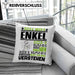 Enkel Geschenk Kaffee-Kissen mit Füllung 40x40 Geschenkidee für Enkel Ich Bin Enkel Ich Kann Es Dir Erklären Jedoch Nicht Für Dich Verstehen Spruch Lustig (Grau) Grau Trendation