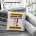 Weinsammler Kissen mit Füllung 40x40 Geschenk Lustiger Spruch Geschenkidee für Weinsammler Achtung Hochleistungs Weinsammler Bei Der Arbeit (Grau) Blau Trendation