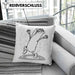 Burrito Geschenk Kissen mit Füllung 40x40 (Grau) Blau Trendation