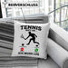 Tennis Kissen mit Füllung 40x40 Geschenk Lustige Kissen mit Füllung 40x40 Tennisfans - Geschenkidee Tennisspieler Ruft An (Grau) Grün Trendation