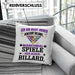 Billard Pool Kissen mit Füllung 40x40 Geschenk Ich Bin Nicht immer Schlecht Gelaunt Billard-Spieler (Grau) Blau Trendation