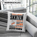 Skater Geschenk Kaffee-Kissen mit Füllung 40x40 Geschenkidee für Skater Ich Bin Skater Ich Kann Es Dir Erklären Jedoch Nicht Für Dich Verstehen Spruch Lustig (Grau) Grau Trendation