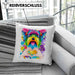 Yorkie Besitzer Farbe Love Kissen mit Füllung 40x40 Geschenk Lustiger Spruch Geschenkidee Yorkie Besitzerin (Grau) Blau Trendation