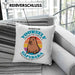 Kissen mit Füllung 40x40 Capybara-Spruch Geschenk für Capybara Liebhaber Geschenkidee (Grau) Blau Trendation