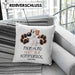 Hundebesitzer Kissen mit Füllung 40x40 Geschenk Mein Hund Hört Auf Kommandos Manchmal Geschenkidee Hunde Mama Frauchen Herrchen (Grau) Blau Trendation
