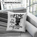 Its Fine Im Fine Everything Is Fine Kissen mit Füllung 40x40 Geschenk Katze Humor Sarkasmus (Grau) Blau Trendation