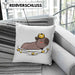 Kissen mit Füllung 40x40 mit Capybara-Motiv Geschenk für Capybara Liebhaber (Grau) Blau Trendation