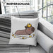 Kissen mit Füllung 40x40 mit Capybara-Motiv Geschenk für Capybara Liebhaber (Grau) Grau Trendation