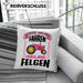 Landwirtin Spruch Frau Geschenk Kissen mit Füllung 40x40 Landwirtschaft Geschenke für Männer Traktor Spruch Echte Felgen (Grau) Grau Trendation