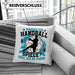 Handball Geschenk Kissen mit Füllung 40x40 Geschenkidee Handball-Spieler Handballspielerin Mädchen Jungs Warum Ich Handball Spiele? (Grau) Rosa Trendation