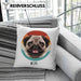 Mops Besitzer Kissen mit Füllung 40x40 Geschenk Lustiger Spruch Geschenkidee Mops Mama Papa (Grau) Grün Trendation