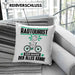 Radtourist Kissen mit Füllung 40x40 Geschenk für Radtourist Der Mann Der Alles Kann Geschenkidee zum Geburtstag (Grau) Blau Trendation