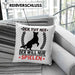 Hund Kissen mit Füllung 40x40 Geschenk Hunde-Besitzer Geschenkidee (Grau) Blau Trendation