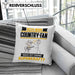 Country-Fan Kissen mit Füllung 40x40 Geschenk für Country-Fan Geburtstag Lustiger Spruch Was Ist Deine Superkraft (Grau) Rosa Trendation