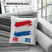 Holland Fan Kissen mit Füllung 40x40 Geschenk Holländer Frikande (Grau) Blau Trendation