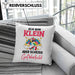 Klein Aber Sch Gefährlich Lustige Einhorn Kissen mit Füllung 40x40 mit Spruch Geschenkidee Einhornfans Sprüche Frauen (Grau) Grün Trendation