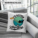 Kitesurfing Kissen mit Füllung 40x40 Geschenk für Kitesurfer Geschenkidee I'd Rather Be Kitesurfing (Grau) Blau Trendation