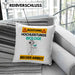 Biologe Kissen mit Füllung 40x40 Geschenk Lustiger Spruch Geschenkidee für Biologe Achtung Hochleistungs Biologe Bei Der Arbeit (Grau) Blau Trendation