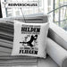 Torwart Kissen mit Füllung 40x40 Geschenk Spruch Lustig Echte Helden Brauchen Keinen Umhang zum Fliegen Geschenkidee Geburtstag Fußball (Grau) Grau Trendation