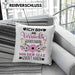 Grafikdesignerin Kissen mit Füllung 40x40 Geschenk Lustiger Spruch Geschenkidee Ich Bin Die Verrückte Grafikdesignerin Von Der Alle Geredet Haben (Grau) Rosa Trendation