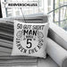 Hölzerne Hochzeit Kissen mit Füllung 40x40 Geschenk Ehemann Ehefrau Partner So Gut Sieht Man Nach 5 Jahren Ehe Aus (Grau) Grün Trendation