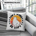 Don't Worry Be Capy Kissen mit Füllung 40x40 Capybara Tier Geschenk für Capybara Liebhaber (Grau) Blau Trendation