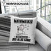 Mathematiker Kissen mit Füllung 40x40 Geschenk für Mathematiker Der Mann Der Alles Kann Geschenkidee zum Geburtstag (Grau) Rosa Trendation