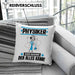 Physiker Kissen mit Füllung 40x40 Geschenk für Physiker Der Mann Der Alles Kann Geschenkidee zum Geburtstag (Grau) Blau Trendation