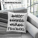 Hätte Könnte Würde Machen Kissen mit Füllung 40x40 Motivation Entrepreneur Sprüche Selbstständig (Grau) Blau Trendation
