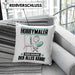 Hobbymaler Kissen mit Füllung 40x40 Geschenk für Hobbymaler Der Mann Der Alles Kann Geschenkidee zum Geburtstag (Grau) Blau Trendation