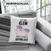 Lustige Ich Bin Klein Aber Gefährlich Kissen mit Füllung 40x40 Mit Spruch Einhorn Geschenk Mama Freundin Kollegin Geschenkidee Arbeit Frauen (Grau) Rosa Trendation