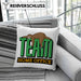 Arbeit Kissen mit Füllung 40x40 "Team Homeoffice" - Geschenkidee für Faultier-Fans (Grau) Grün Trendation