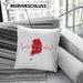 Seoul Kissen mit Füllung 40x40 Geschenk Südkorea South Korea Kpop Geschenkidee (Grau) Blau Trendation