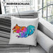 Bunte Eichhörnchen Kissen mit Füllung 40x40 Geschenk für Natur- und Tierwohlhaber (Grau) Grau Trendation