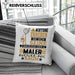 Maler Geschenk Kissen mit Füllung 40x40 Lustiger Spruch Erheben Sie Sich Der Maler Betritt den Raum (Grau) Grün Trendation