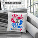 Kissen mit Füllung 40x40 Gender Reveal Geschenk Pink Or Blue We Love You Baby Überraschung (Grau) Grau Trendation