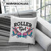 Rollschuh Kissen mit Füllung 40x40 Geschenk für Roller Girls "Roller Girl" Nostalgie 80er 90er Jahre (Grau) Grün Trendation