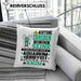 Aquarium-Hobbyist Geschenk Kissen mit Füllung 40x40 Lustiger Spruch Erheben Sie Sich Der Aquarium-Hobbyist Betritt den Raum (Grau) Grün Trendation