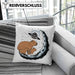 Galaxie Capybara Kissen mit Füllung 40x40 Capybara Tier Geschenk für Capybara Liebhaber (Grau) Grün Trendation