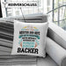 Bäcker Kissen mit Füllung 40x40 mit Spruch Geschenkidee Bäckerin Geschenk Männer Frauen (Grau) Blau Trendation
