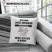 Jazz-Musiker Geschenk Kissen mit Füllung 40x40 Lustiger Spruch Ich Bin Jazz-Musiker Warum Weil Ich Es Kann Geschenkidee Bester Jazz-Musiker Geburtstag (Grau) Rosa Trendation