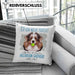 Australian Shepherd Besitzer Kissen mit Füllung 40x40 Geschenk Lustiger Spruch Geschenkidee Besitzerin Ich Bin Nicht toll Aber Mein Australian Shepherd Ist Es (Grau) Blau Trendation