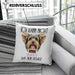 Yorkie Besitzer Kissen mit Füllung 40x40 Geschenk Lustiger Spruch Geschenkidee Ich Kann Nicht Mein Yorkie Hat Nein Gesagt (Grau) Blau Trendation