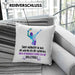 Volleyball Geschenk Kissen mit Füllung 40x40 Coach Herren Mädchen Kaffee Zubehör Volleyball-Spieler Spielerin (Grau) Blau Trendation